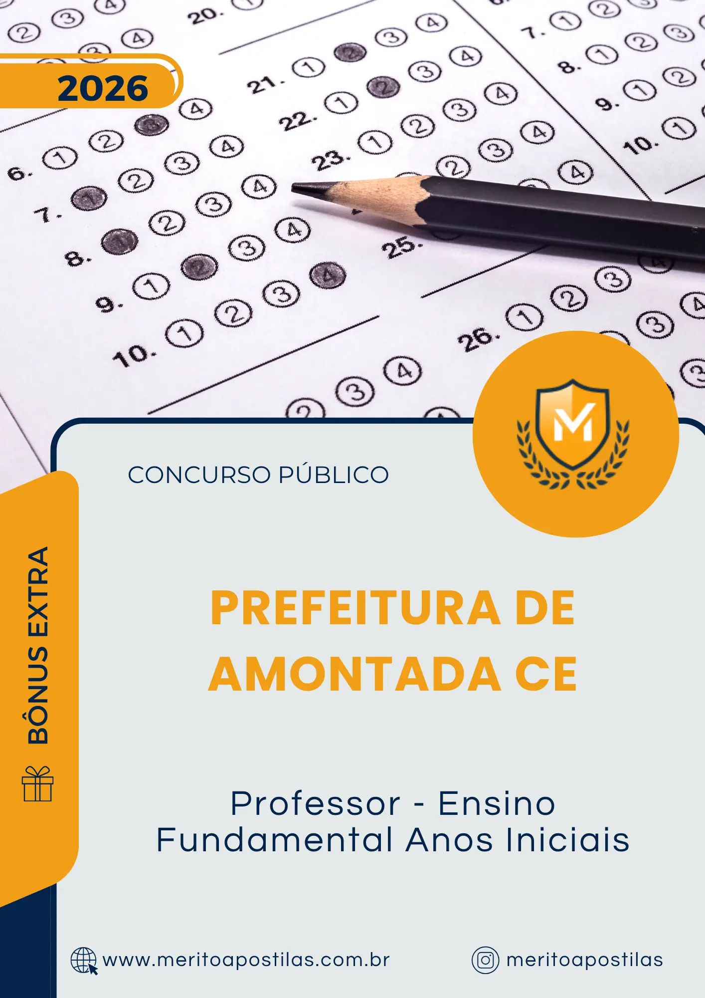 Apostila Professor Ensino Fundamental Anos Iniciais Prefeitura de Amontada CE 2026