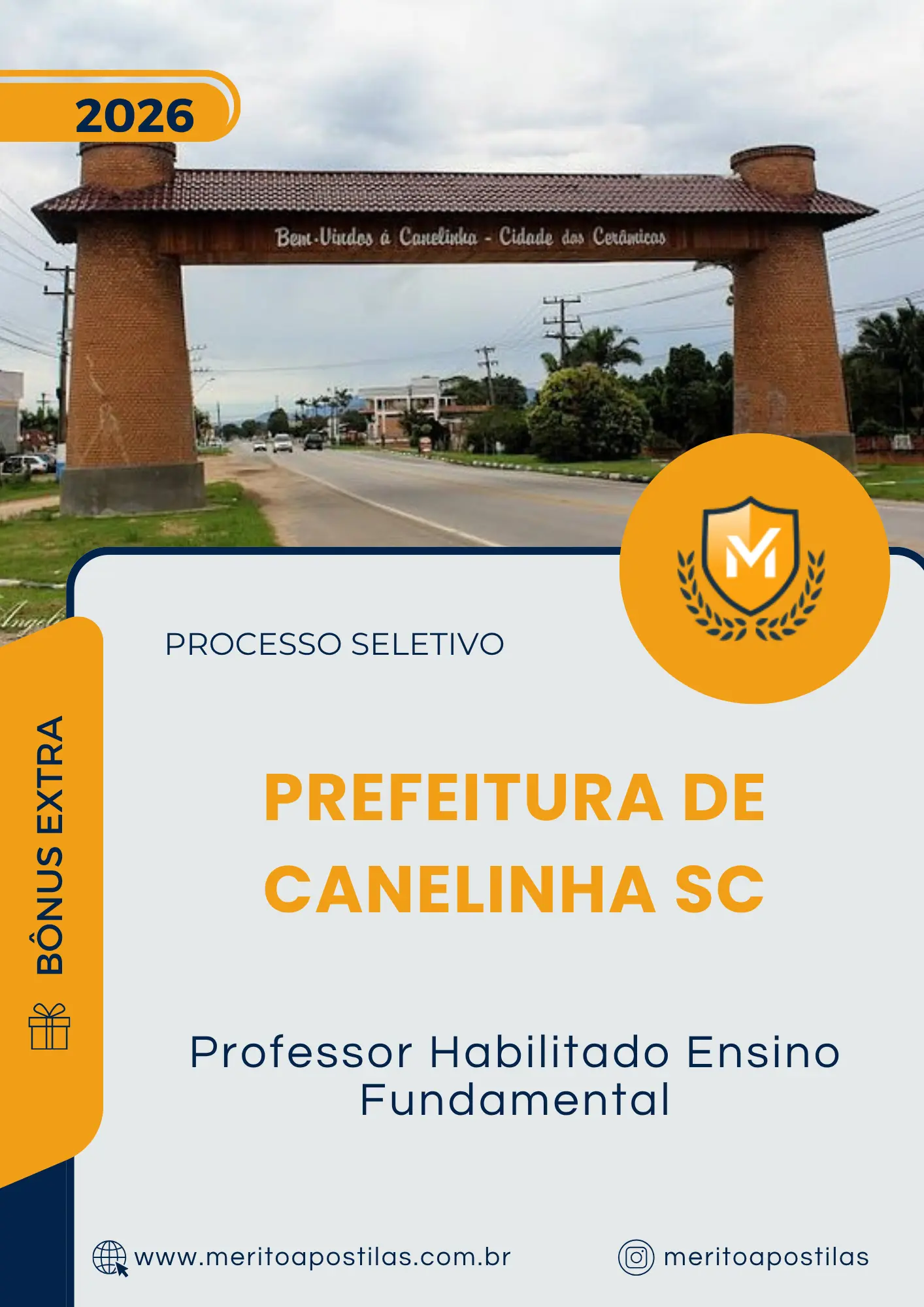 Apostila Professor Habilitado Ensino Fundamental Prefeitura de Canelinha SC 2026