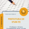 Apostila Professor I Ensino Fundamental anos iniciais Prefeitura de Ipubi PE 2026