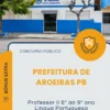 Apostila Professor II 6º ao 9º ano Língua Portuguesa Prefeitura de Aroeiras PB 2026