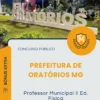 Apostila Professor Municipal II Ed Física Prefeitura de Oratórios MG 2026