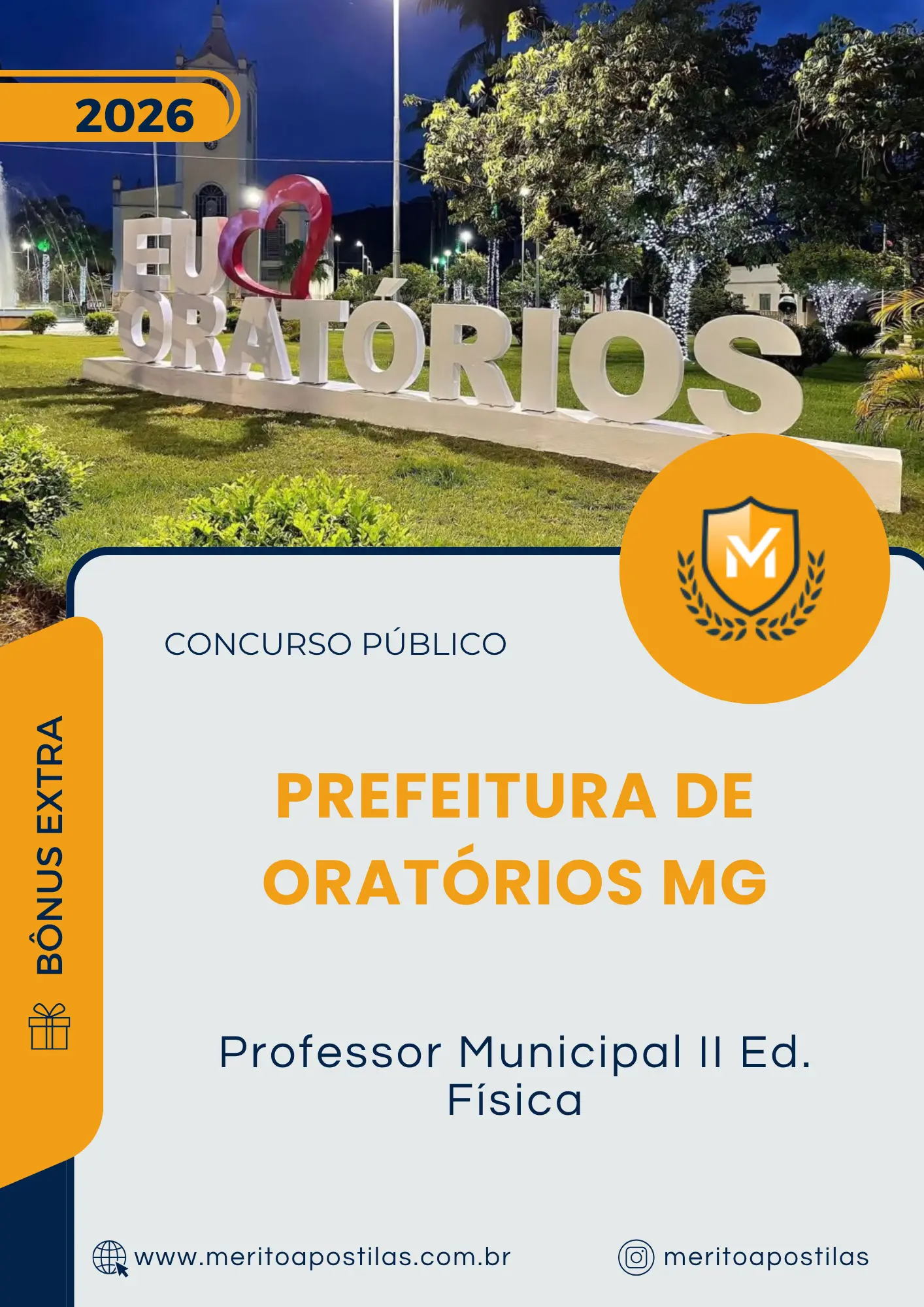 Apostila Professor Municipal II Ed Física Prefeitura de Oratórios MG 2026