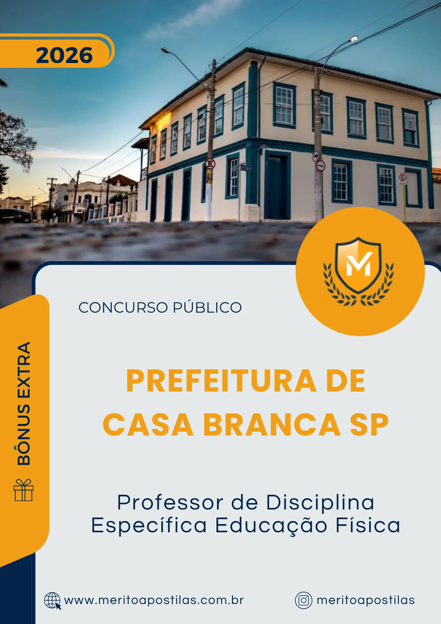 Apostila Professor de Disciplina Específica Educação Física Prefeitura de Casa Branca SP 2026