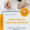 Apostila Professor de Educação Básica I Prefeitura de Embu das Artes SP 2026