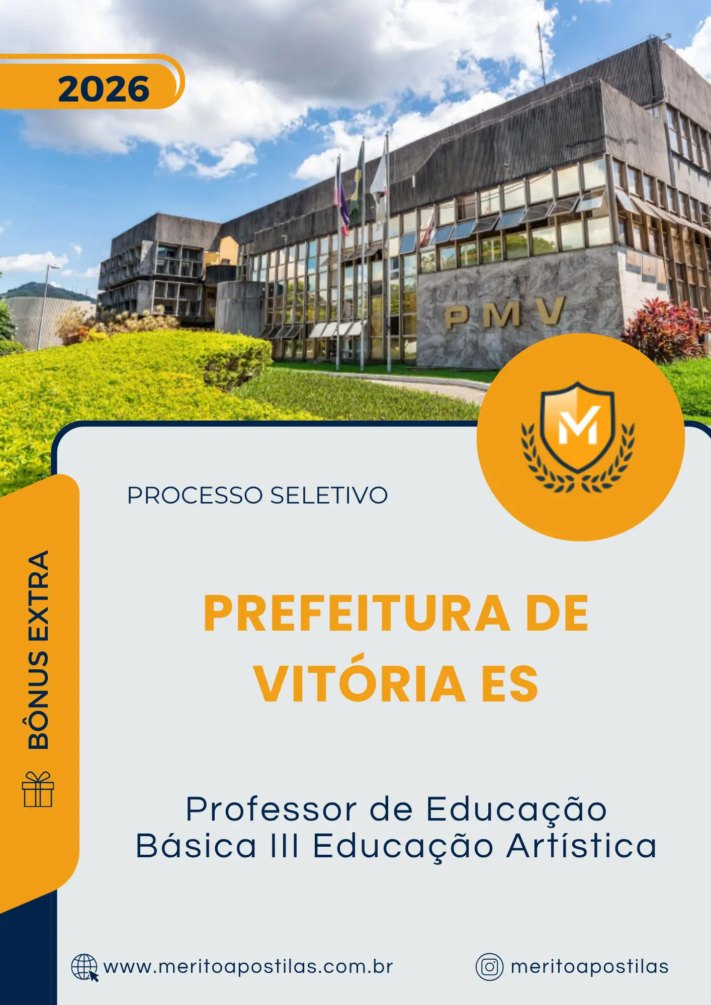Apostila Professor de Educação Básica III Educação Artística Prefeitura de Vitória ES 2026