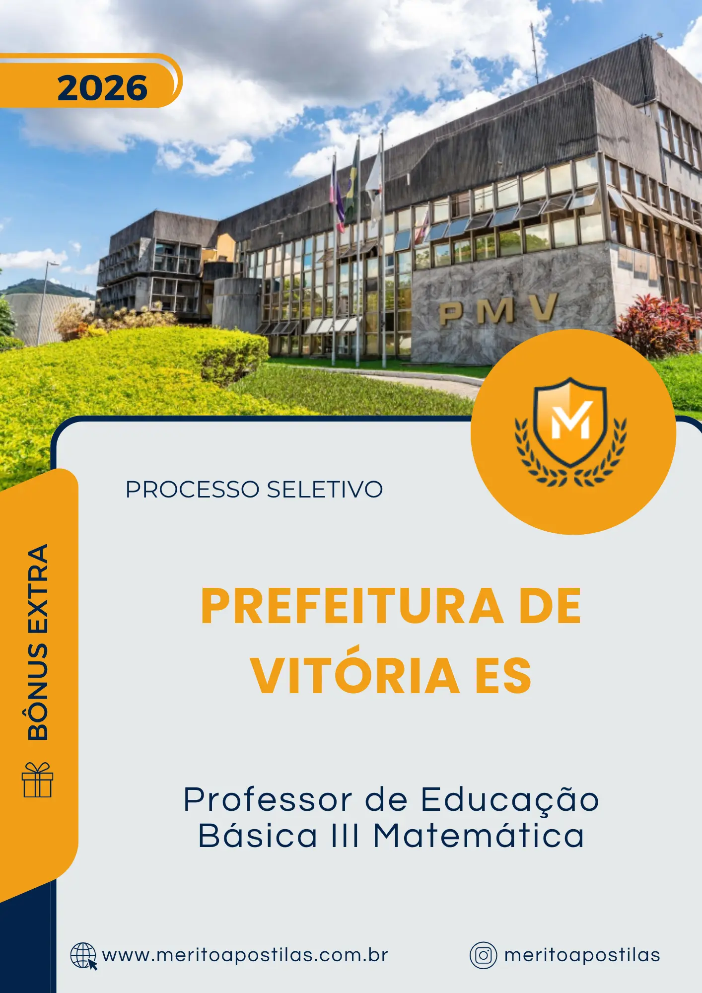 Apostila Professor de Educação Básica III Matemática Prefeitura de Vitória ES 2026