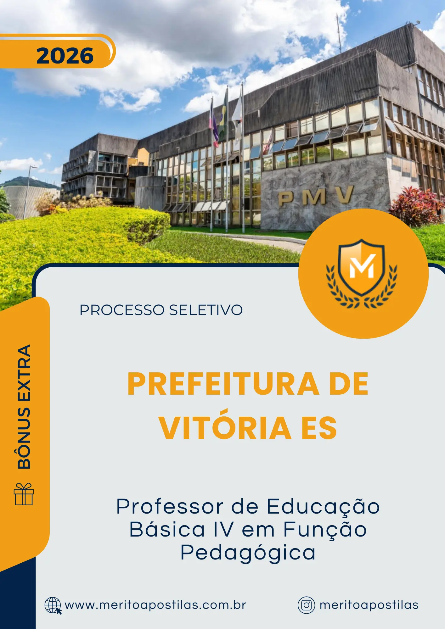 Apostila Professor de Educação Básica IV em Função Pedagógica Prefeitura de Vitória ES 2026