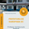 Apostila Professor de Educação Especial Prefeitura de Garopaba SC 2026