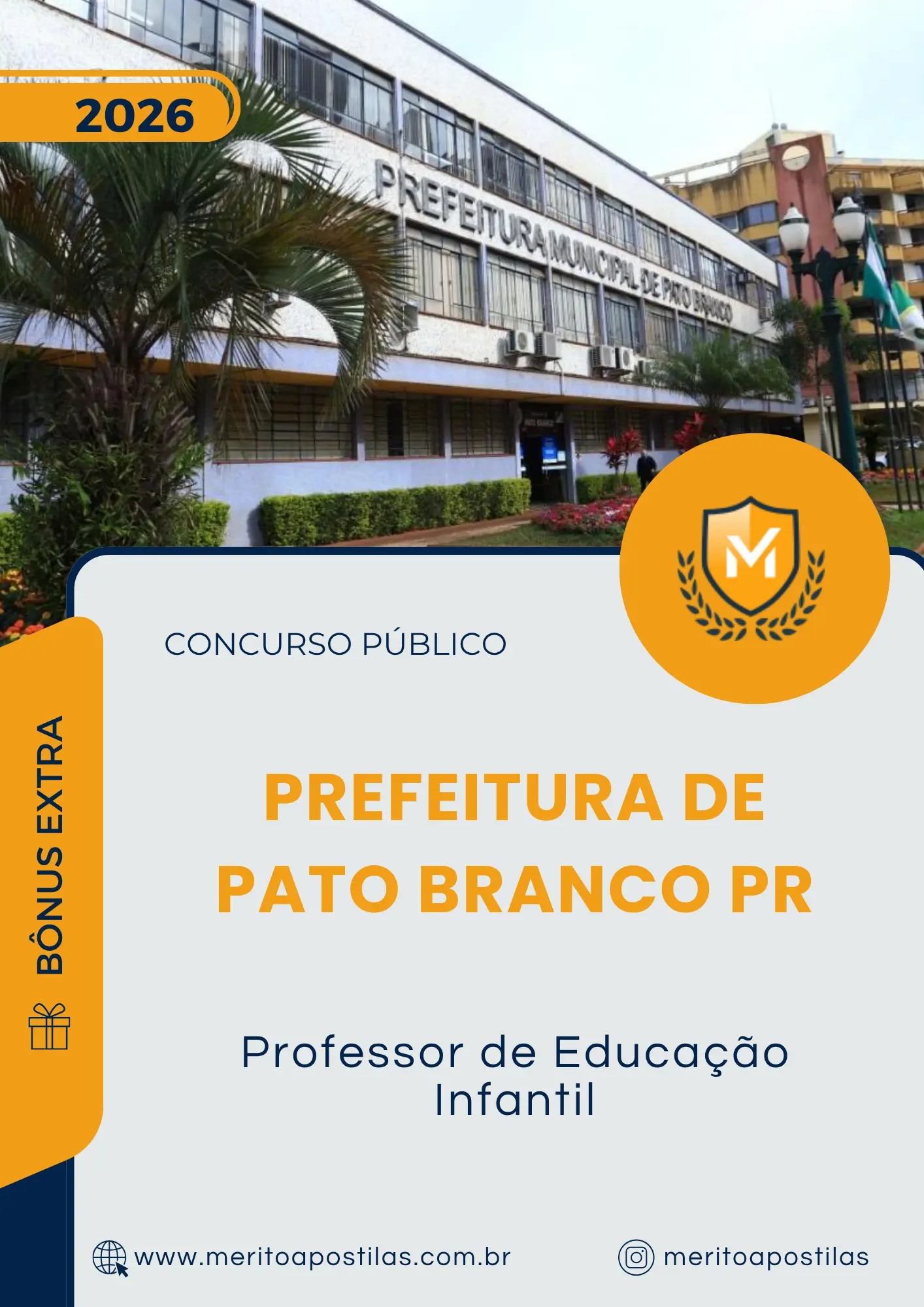 Apostila Professor de Educação Infantil Prefeitura de Pato Branco PR 2026