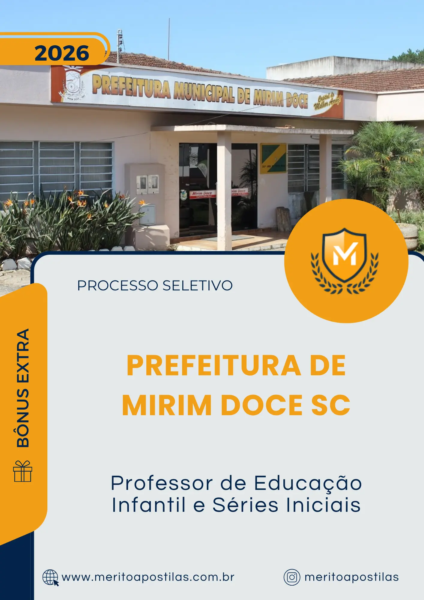 Apostila Professor de Educação Infantil e Séries Iniciais Prefeitura de Mirim Doce SC 2026