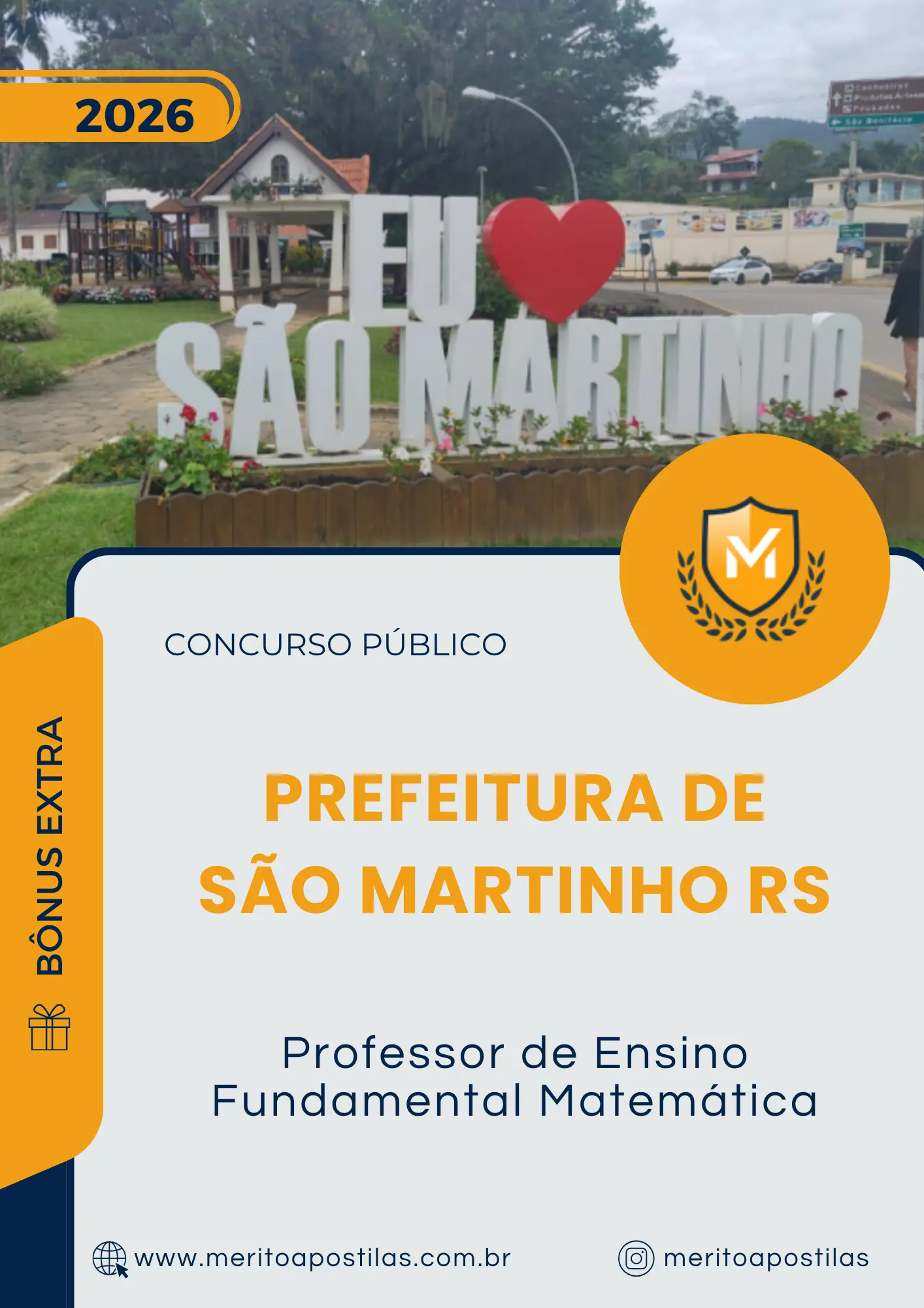 Apostila Professor de Ensino Fundamental Matemática Prefeitura de São Martinho RS 2026