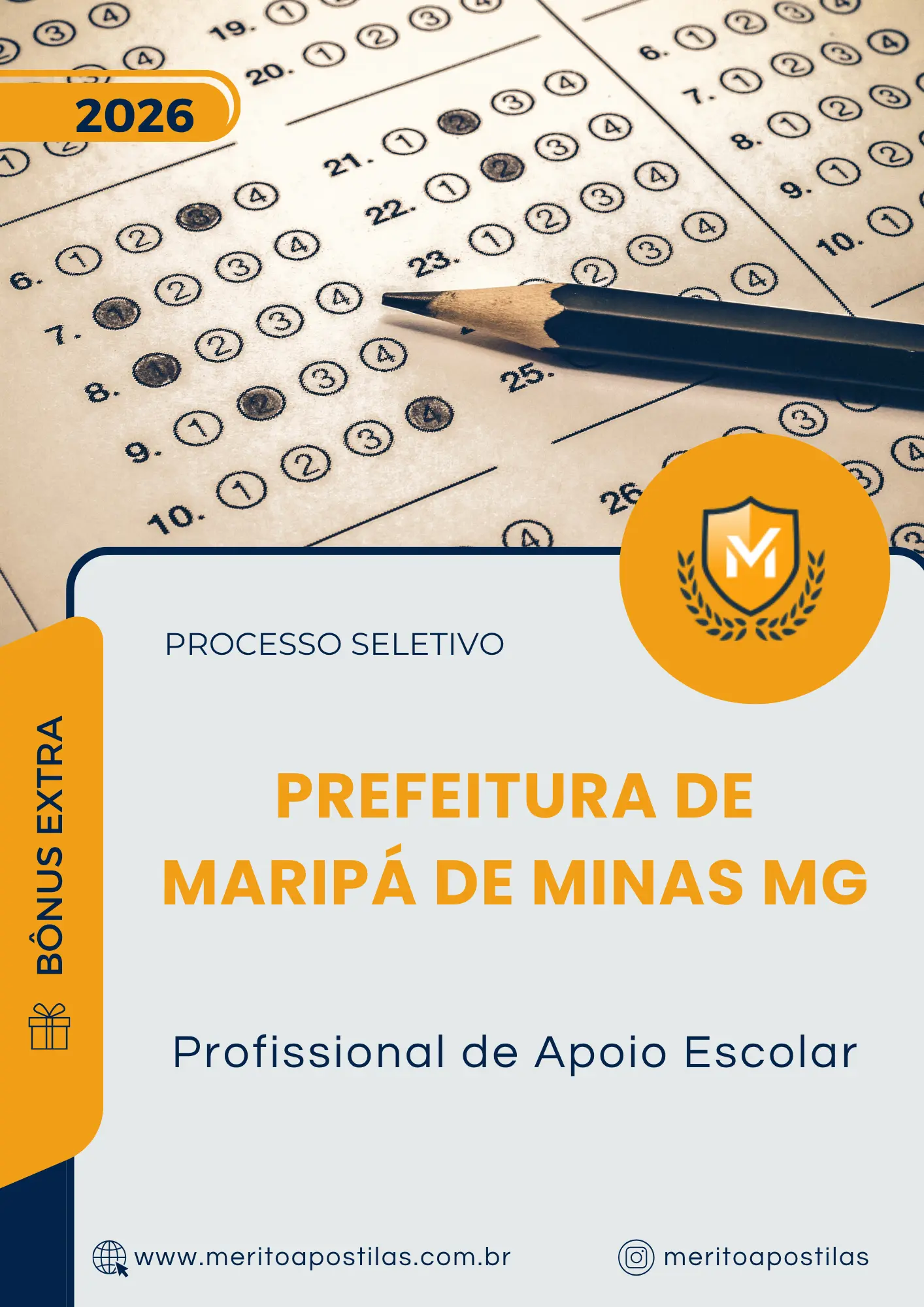 Apostila Profissional de Apoio Escolar Prefeitura de Maripá de Minas MG 2026