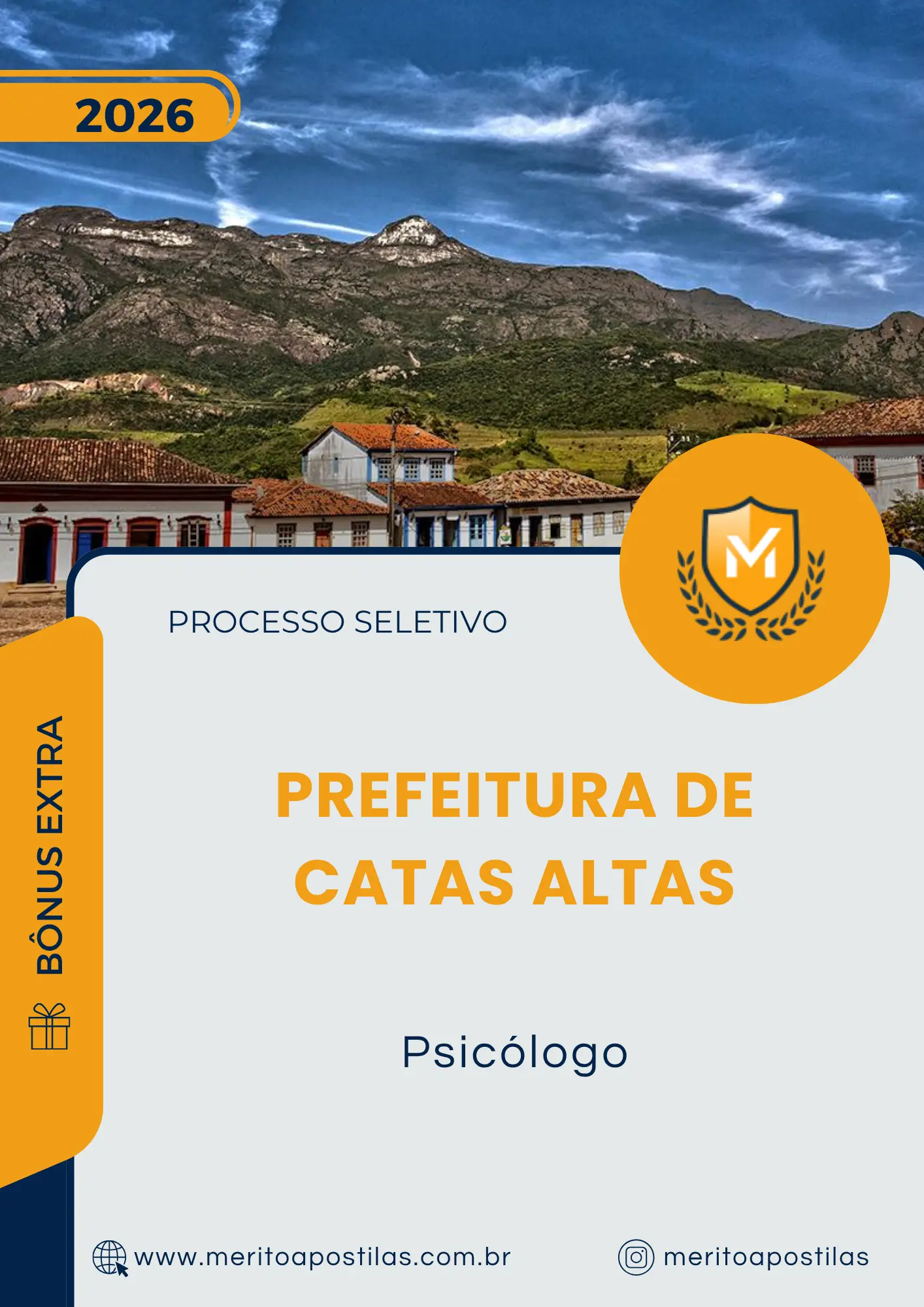 Apostila Psicólogo Prefeitura de Catas Altas MG 2026