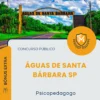 Apostila Psicopedagogo Prefeitura de Águas de Santa Bárbara SP 2026