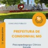 Apostila Psicopedagogo Clínico Saúde Prefeitura de Congonhal MG 2026