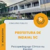 Apostila Psicopedagogo Clínico ou Escolar Prefeitura de Indaial SC 2026
