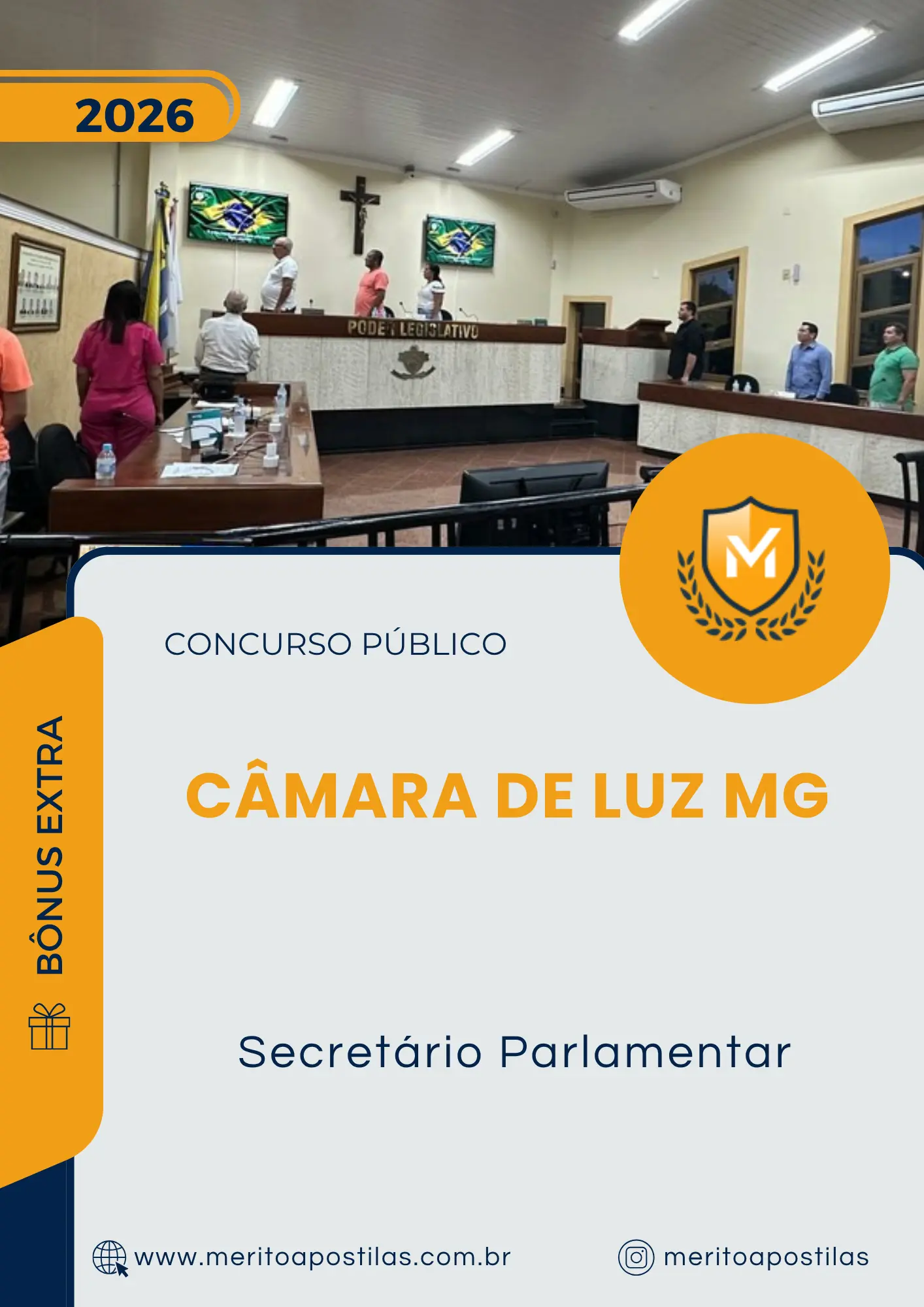 Apostila Secretário Parlamentar Câmara de Luz MG 2026