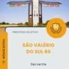 Apostila Servente Prefeitura de São Valério do Sul RS 2026