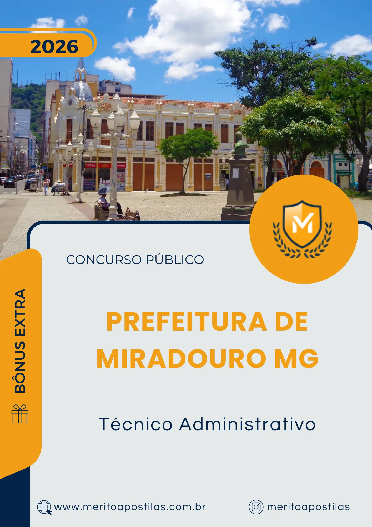 Apostila Técnico Administrativo Prefeitura de Miradouro MG 2026