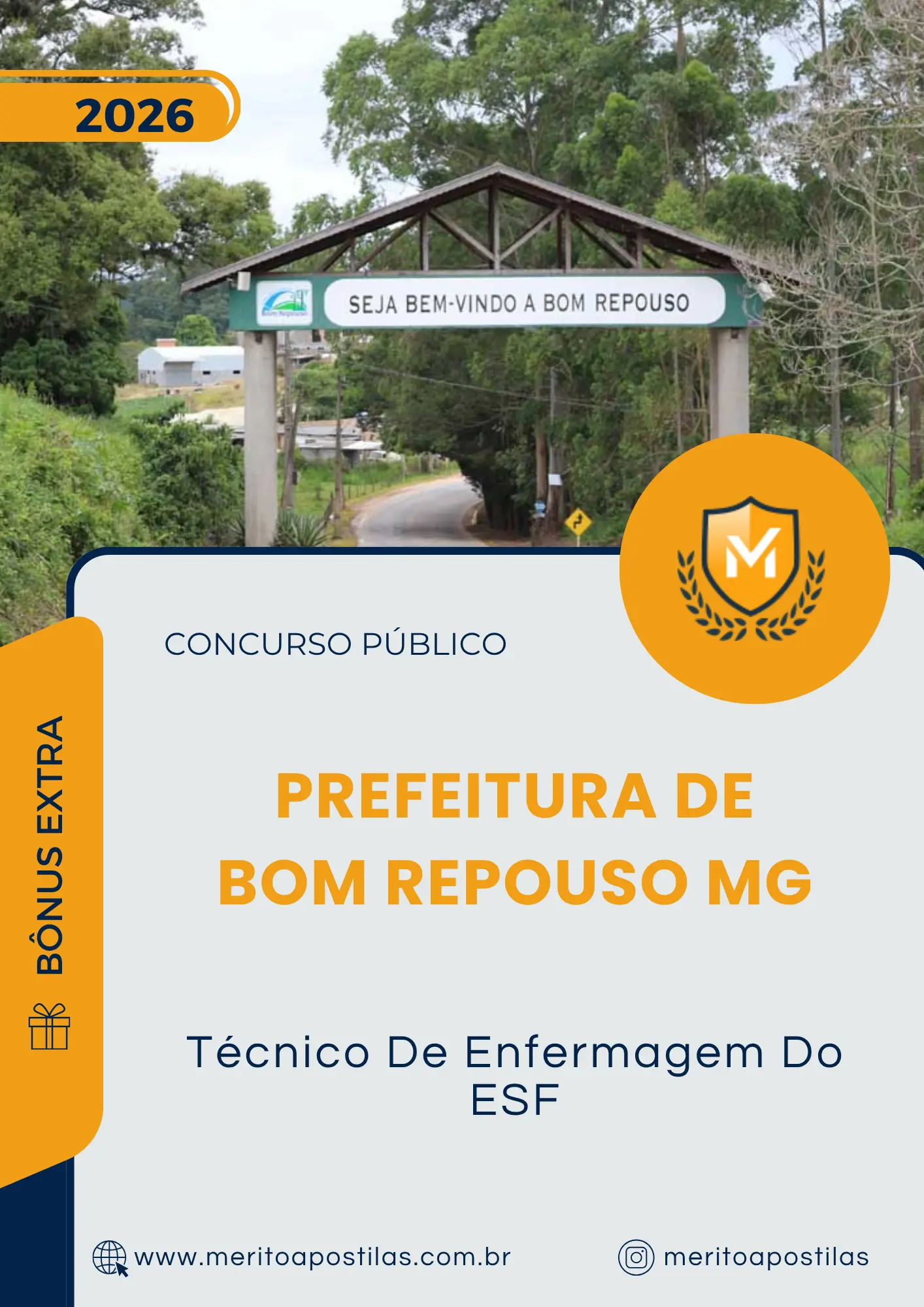 Apostila Técnico De Enfermagem Do ESF Prefeitura de Bom Repouso MG 2026
