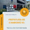 Apostila Técnico Em Contabilidade Prefeitura de Camboriú SC 2026