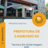 Apostila Técnico Em Enfermagem ESF Prefeitura de Camboriú SC 2026
