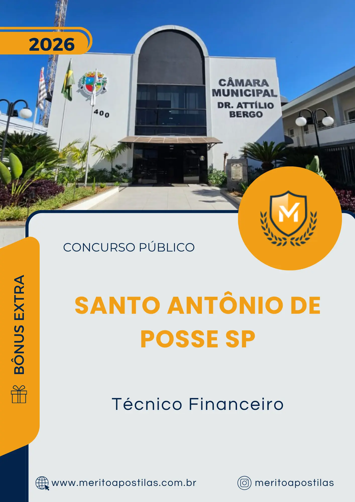 Apostila Técnico Financeiro Câmara de Santo Antônio de Posse SP 2026