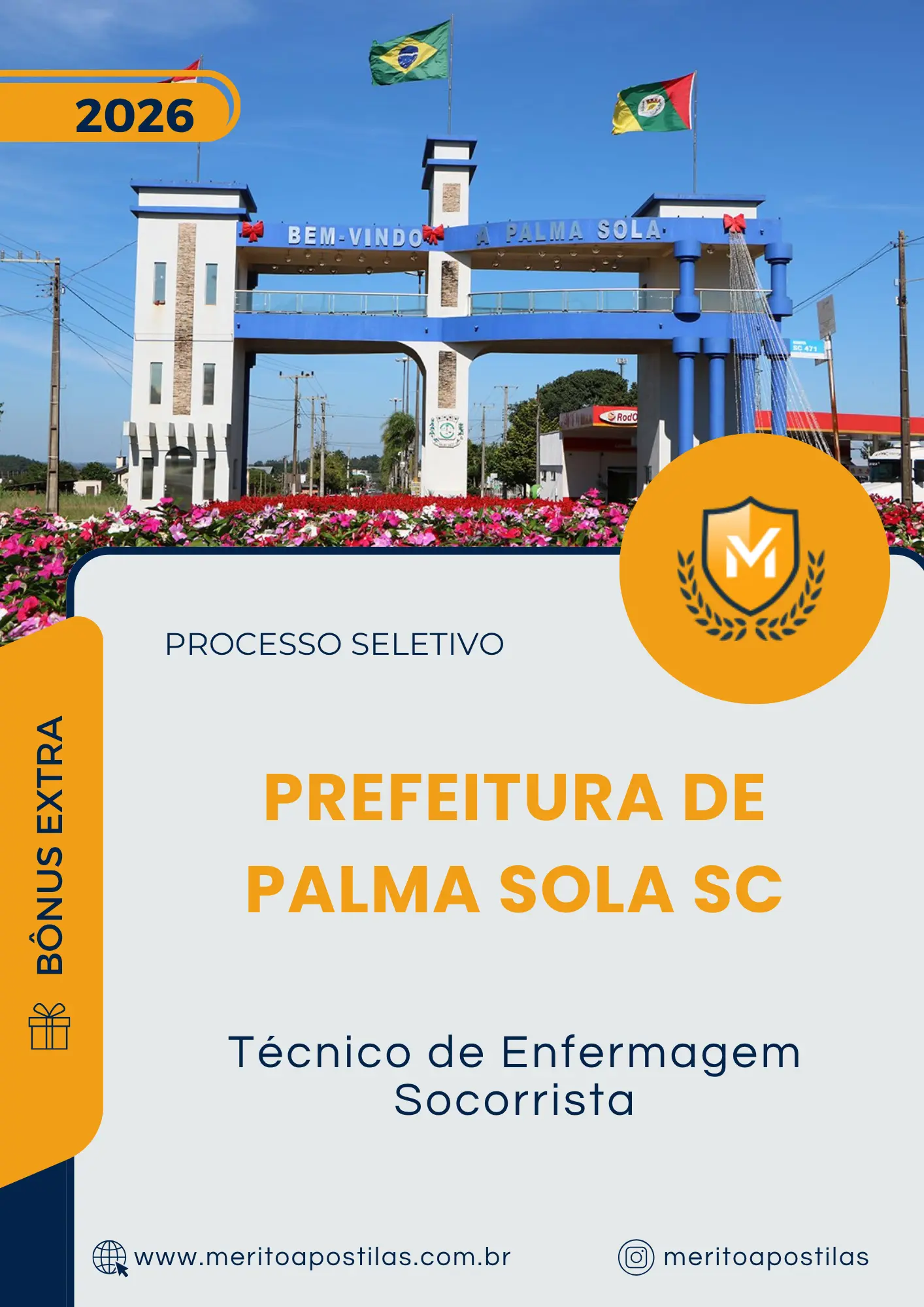 Apostila Técnico de Enfermagem Socorrista Prefeitura de Palma Sola SC 2026