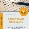 Apostila Técnico de Licitações e Contratos Prefeitura de Princesa SC 2026