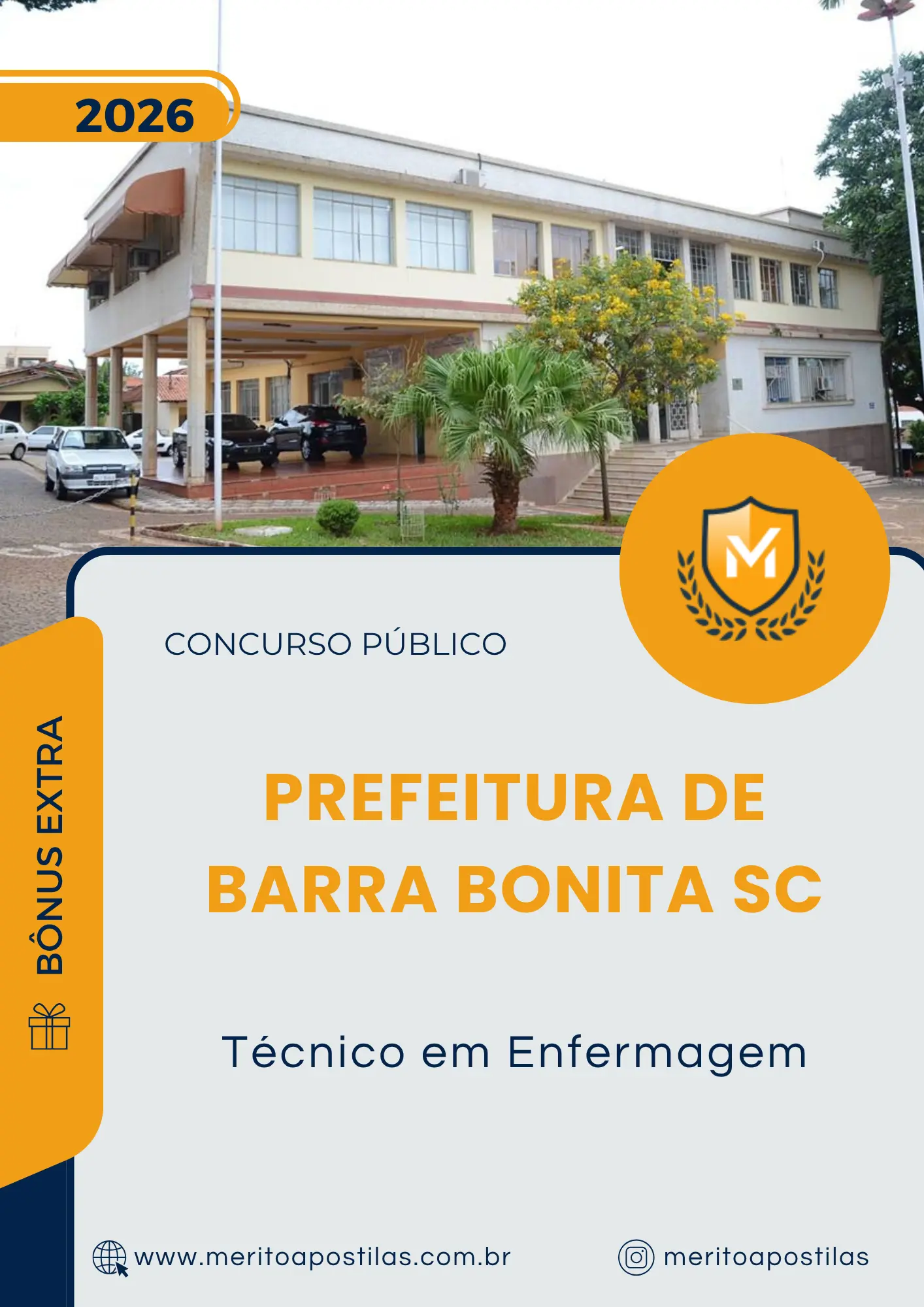 Apostila Técnico em Enfermagem Prefeitura e Câmara de Barra Bonita SC 2026