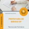 Apostila Técnico em Farmácia Prefeitura de Birigui SP 2026