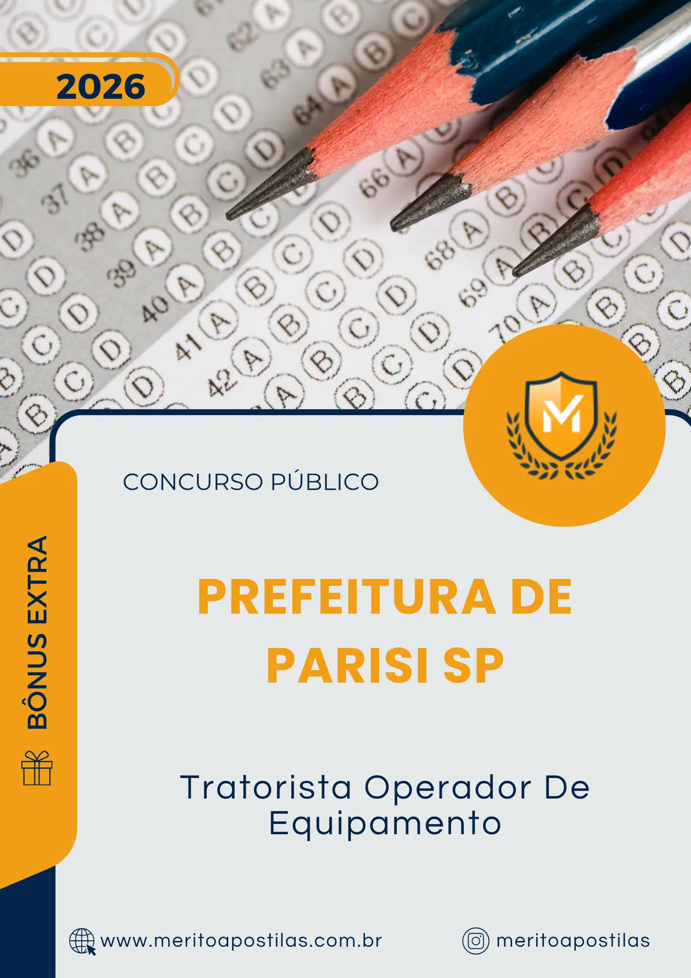 Apostila Tratorista Operador De Equipamento Prefeitura de Parisi SP 2026