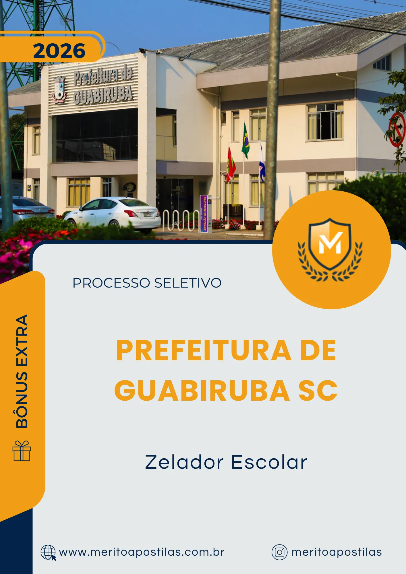 Apostila Zelador Escolar Prefeitura de Guabiruba SC 2026