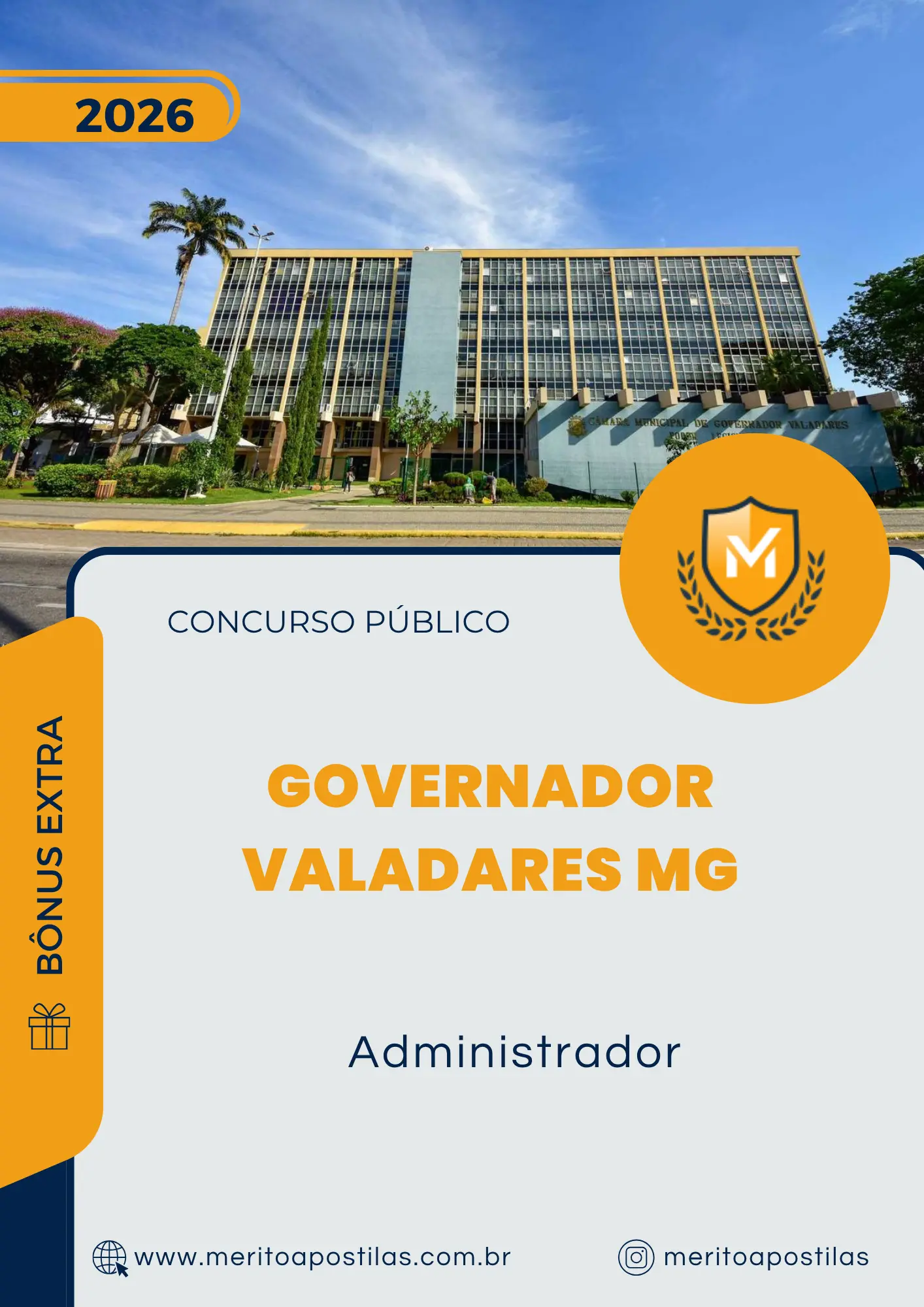 Apostila Administrador Câmara de Governador Valadares MG 2026