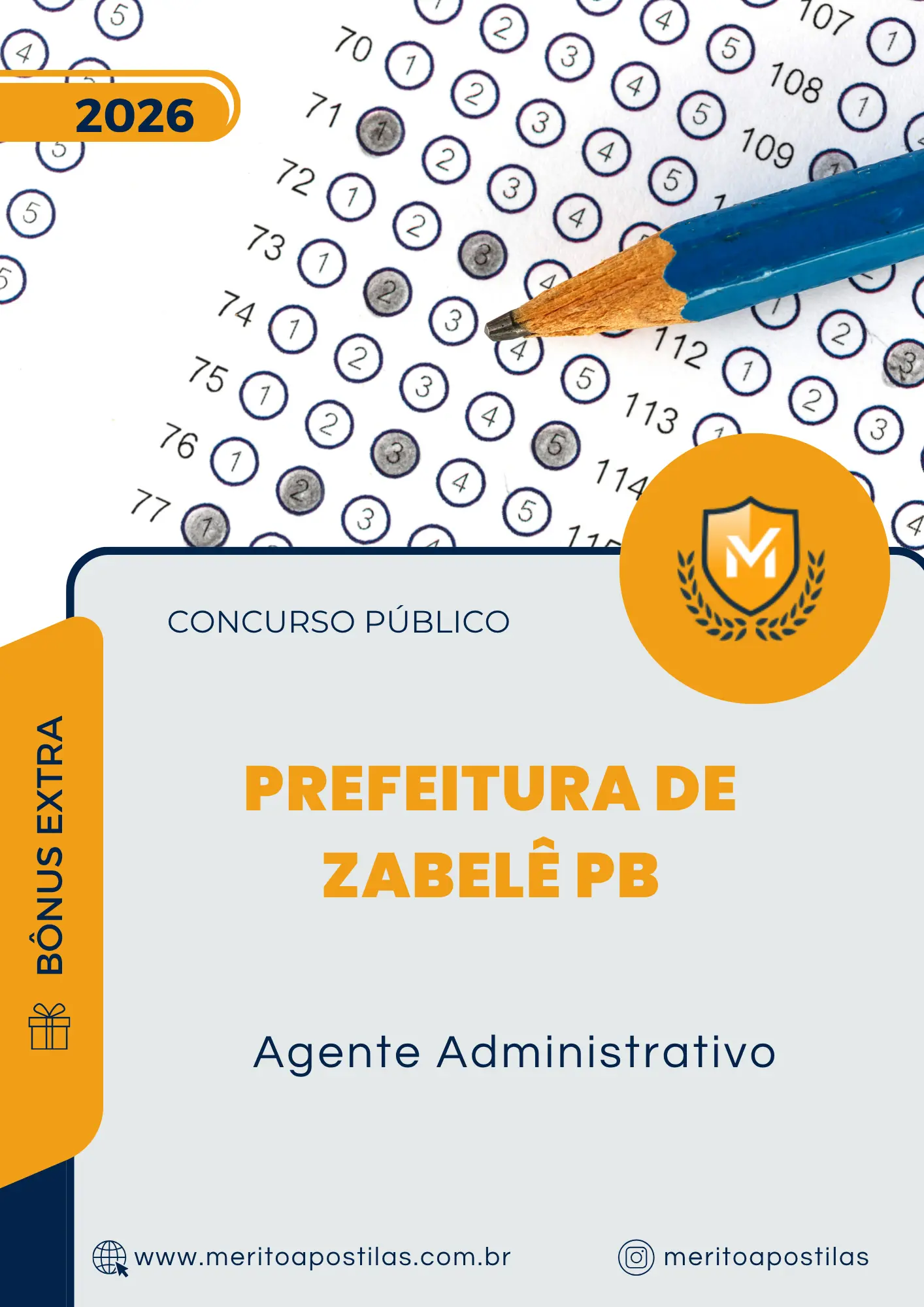 Apostila Agente Administrativo Prefeitura de Zabelê PB 2026
