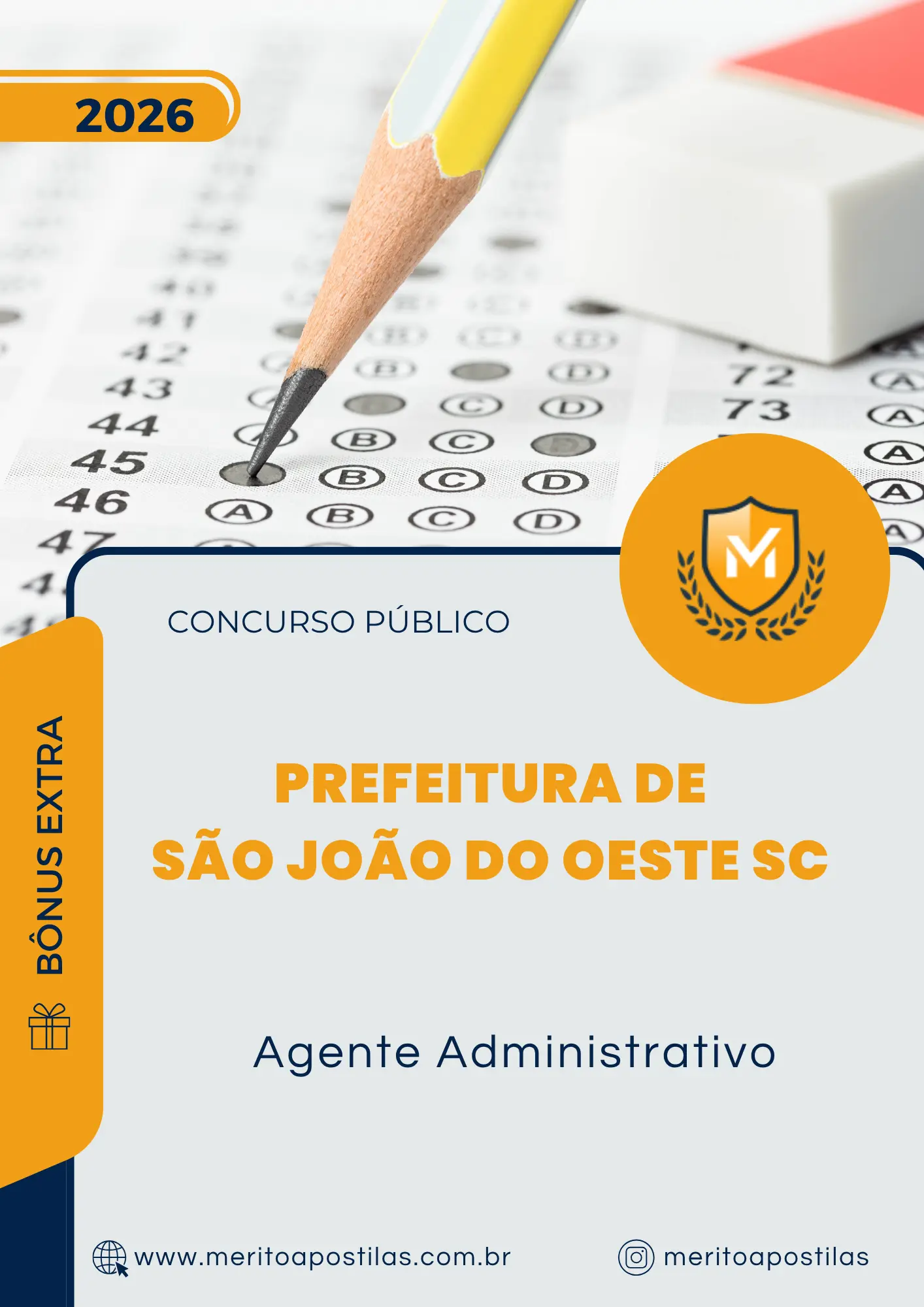 Apostila Agente Administrativo Prefeitura de São João do Oeste SC 2026