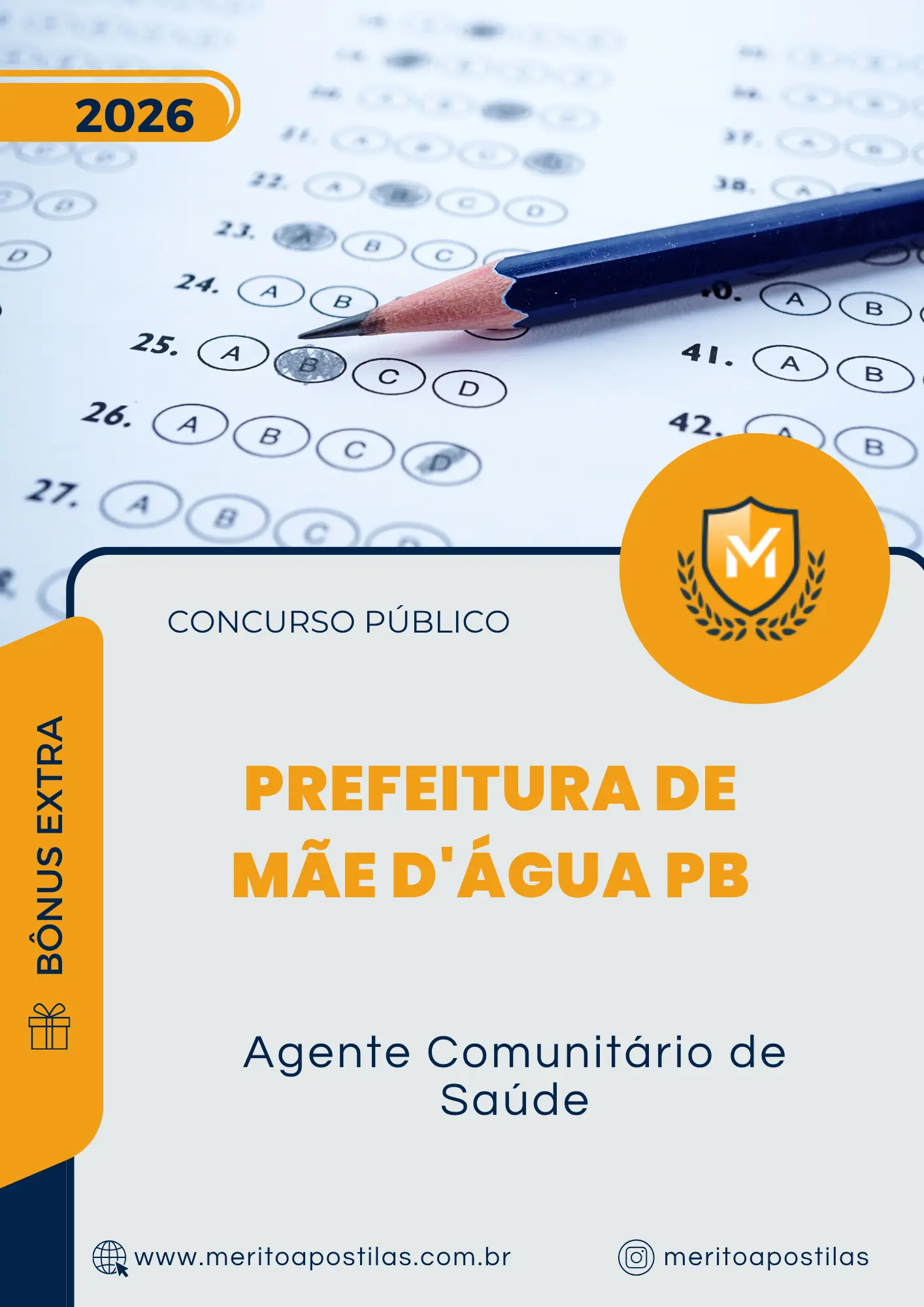 Apostila Agente Comunitário de Saúde Prefeitura de Mãe D'Água PB 2026