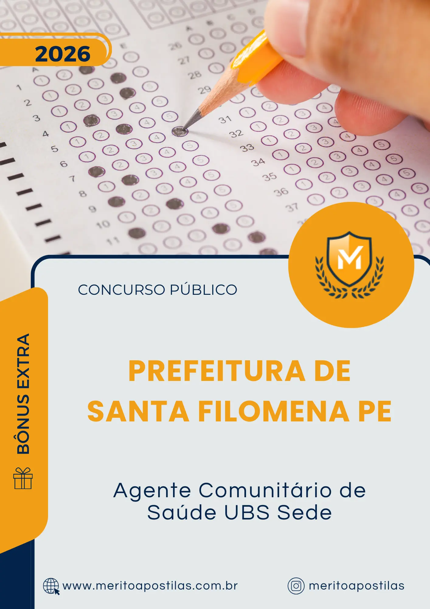 Apostila Agente Comunitário de Saúde UBS Sede Prefeitura de Santa Filomena PE 2026
