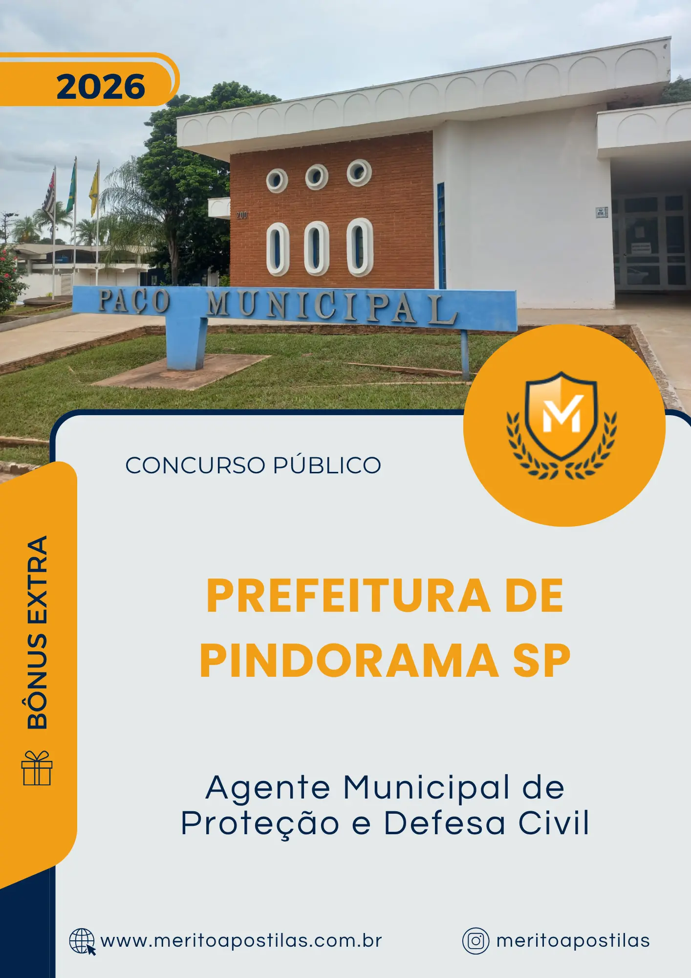 Apostila Agente Municipal de Proteção e Defesa Civil Prefeitura de Pindorama SP 2026