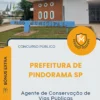 Apostila Agente de Conservação de Vias Públicas Prefeitura de Pindorama SP 2026