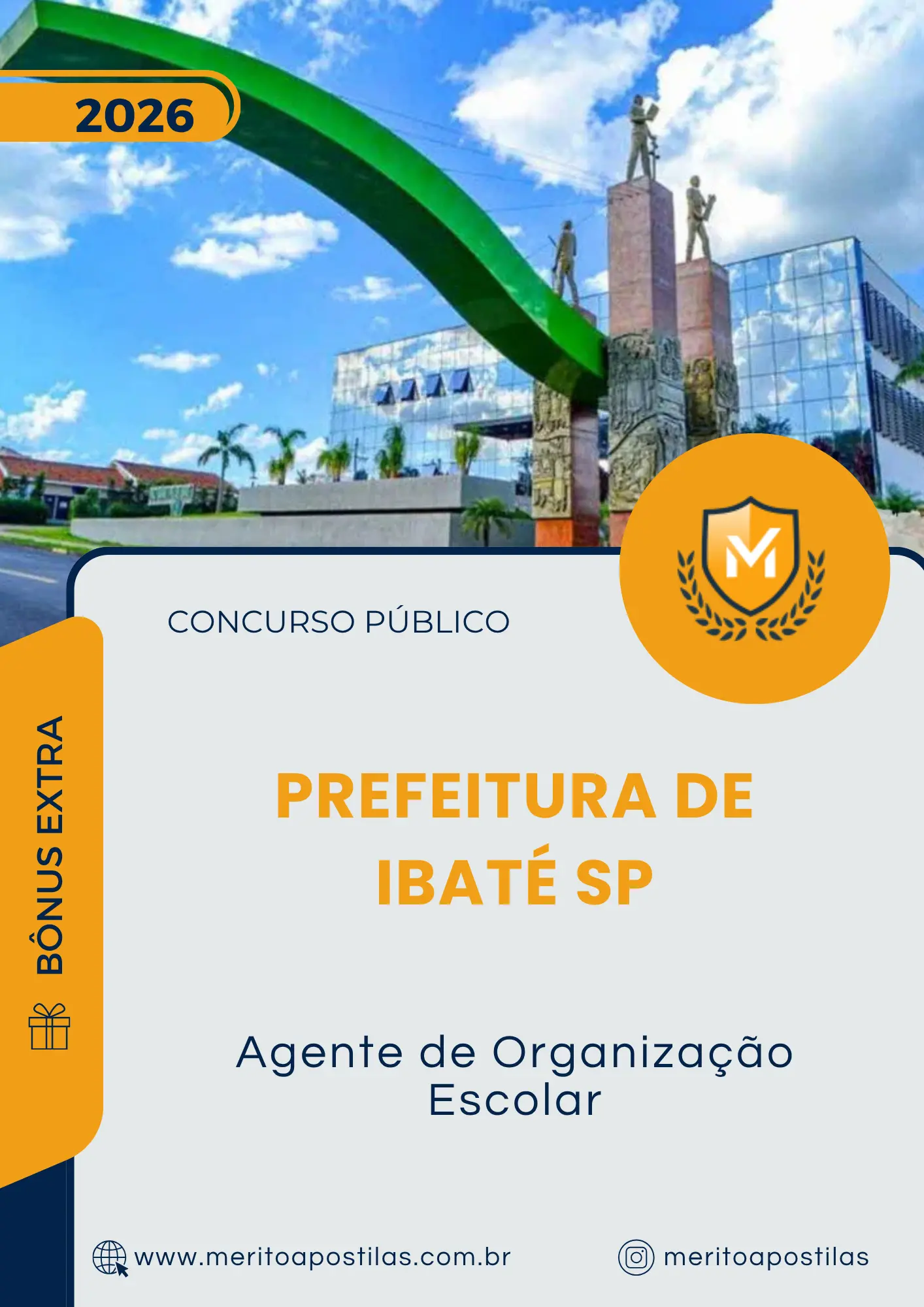 Apostila Agente de Organização Escolar Prefeitura de Ibaté SP 2026