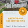 Apostila Agente de Serviços Gerais Prefeitura de São Martinho SC 2026