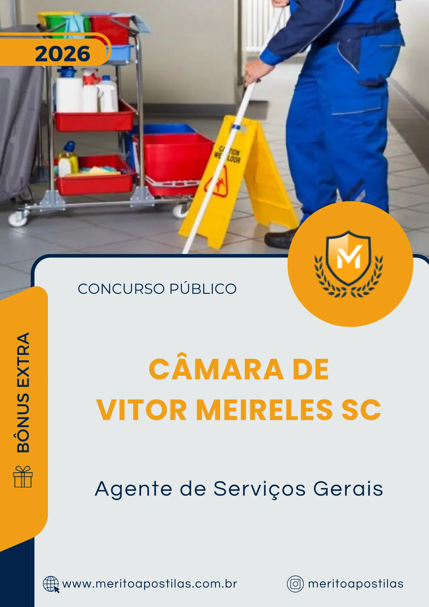 Apostila Agente de Serviços Gerais Câmara de Vitor Meireles SC 2026