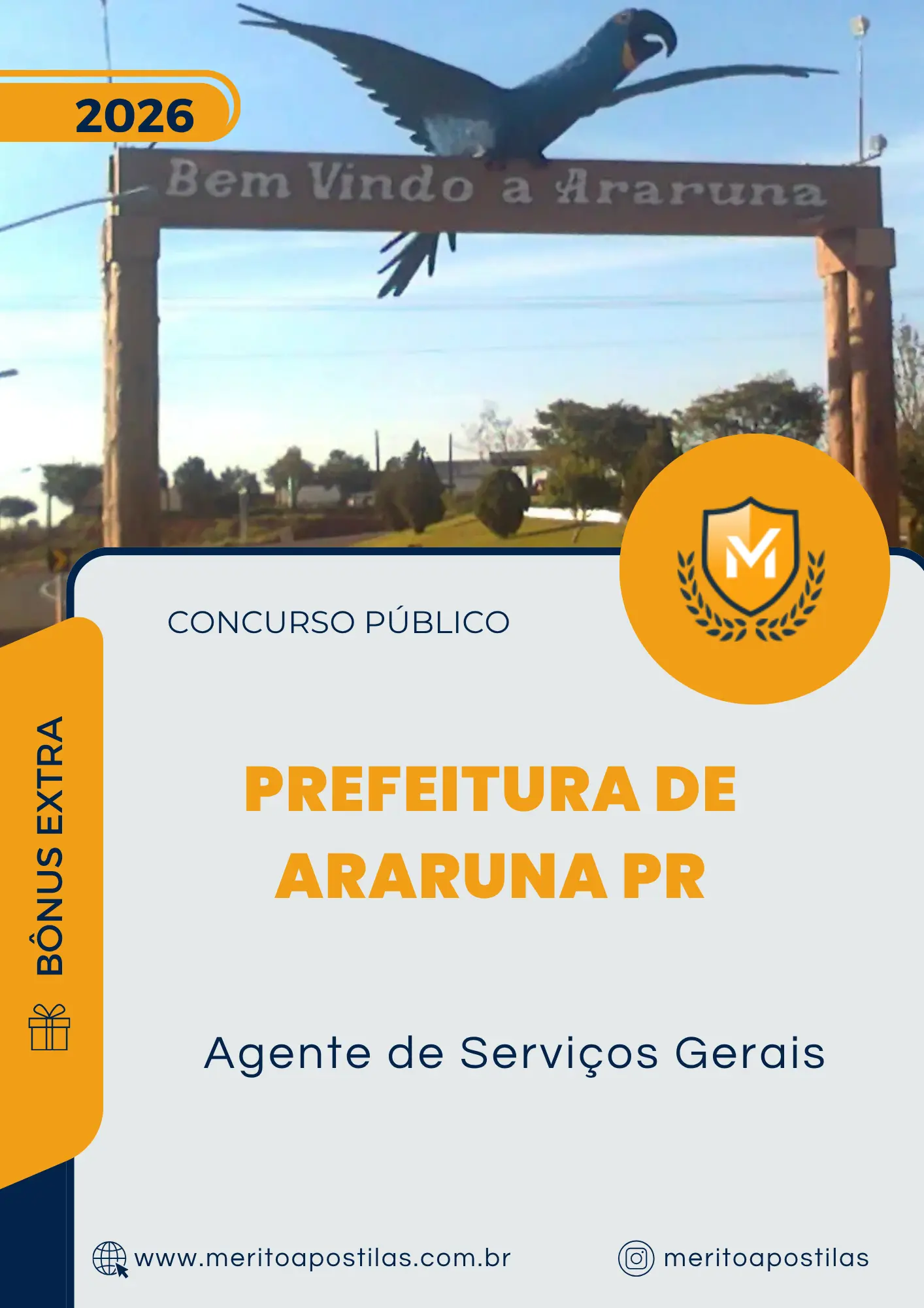 Apostila Agente de Serviços Gerais Prefeitura de Araruna PR 2026