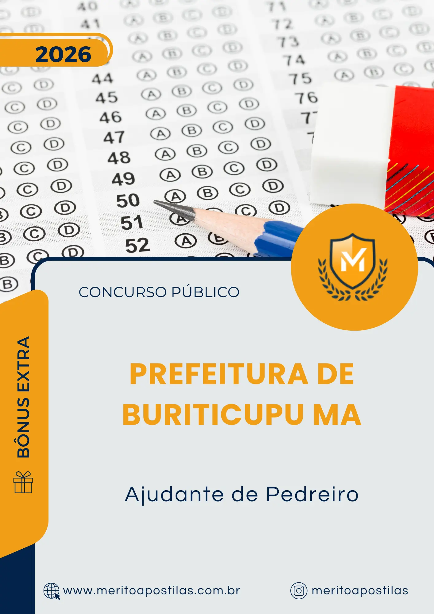 Apostila Ajudante de Pedreiro Prefeitura de Buriticupu MA 2026