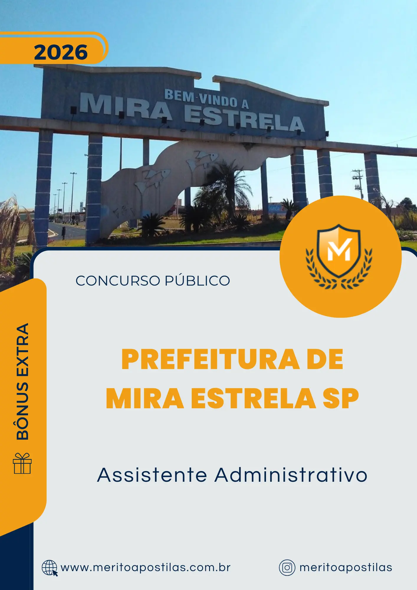 Apostila Assistente Administrativo Prefeitura de Mira Estrela SP 2026
