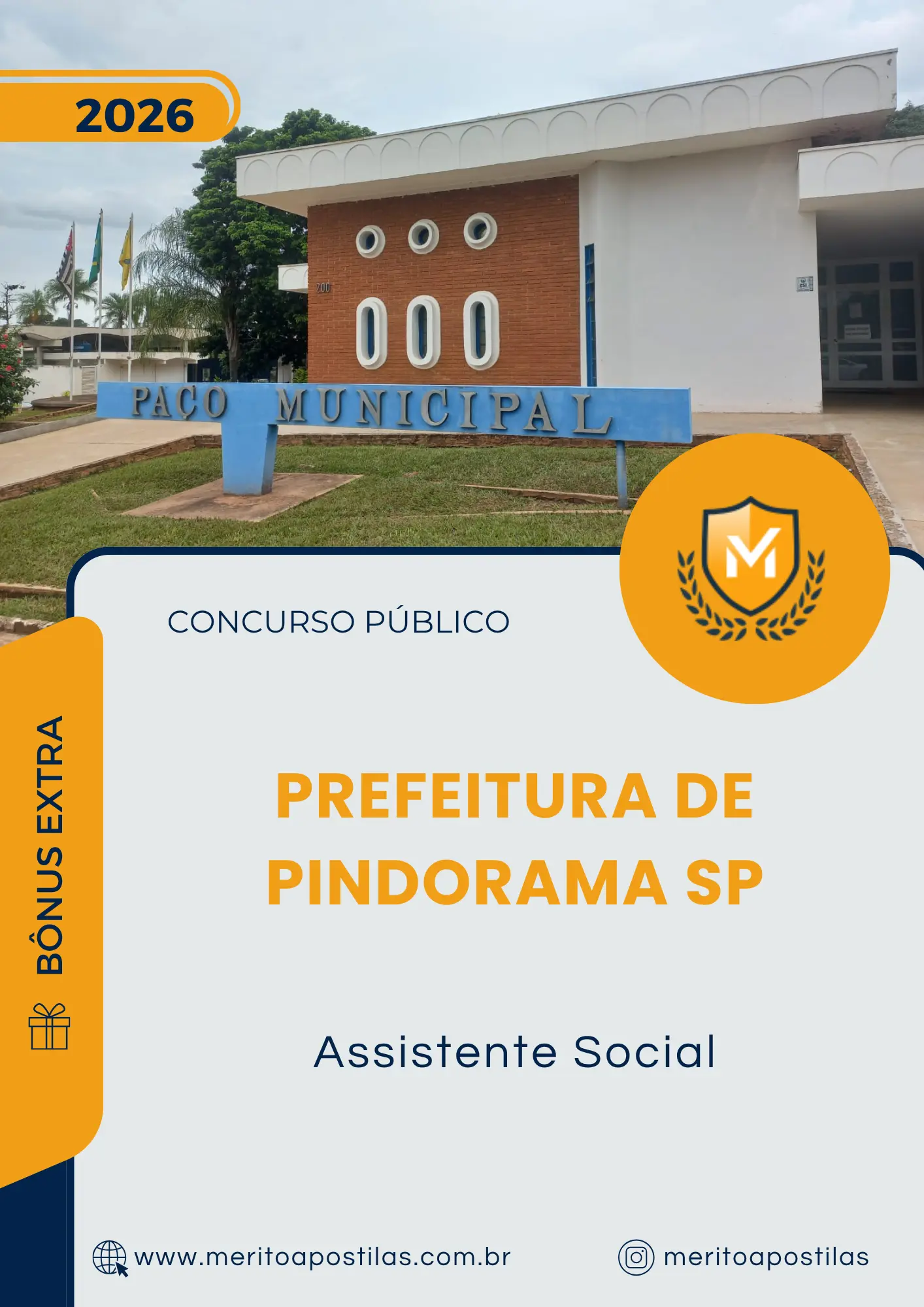 Apostila Assistente Social Prefeitura de Pindorama SP 2026