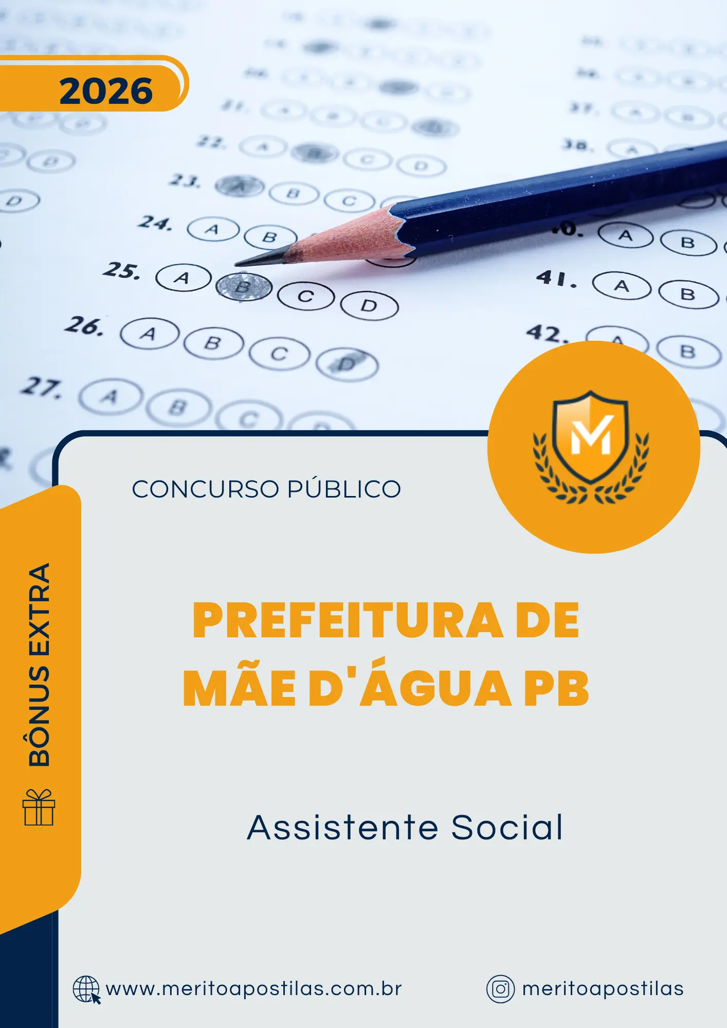 Apostila Assistente Social Prefeitura de Mãe D'Água PB 2026