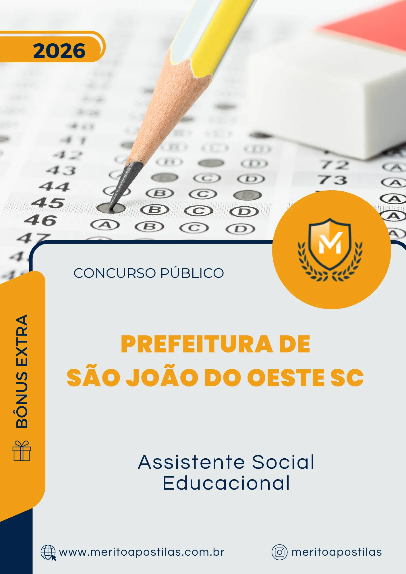 Apostila Assistente Social Educacional Prefeitura de São João do Oeste SC 2026
