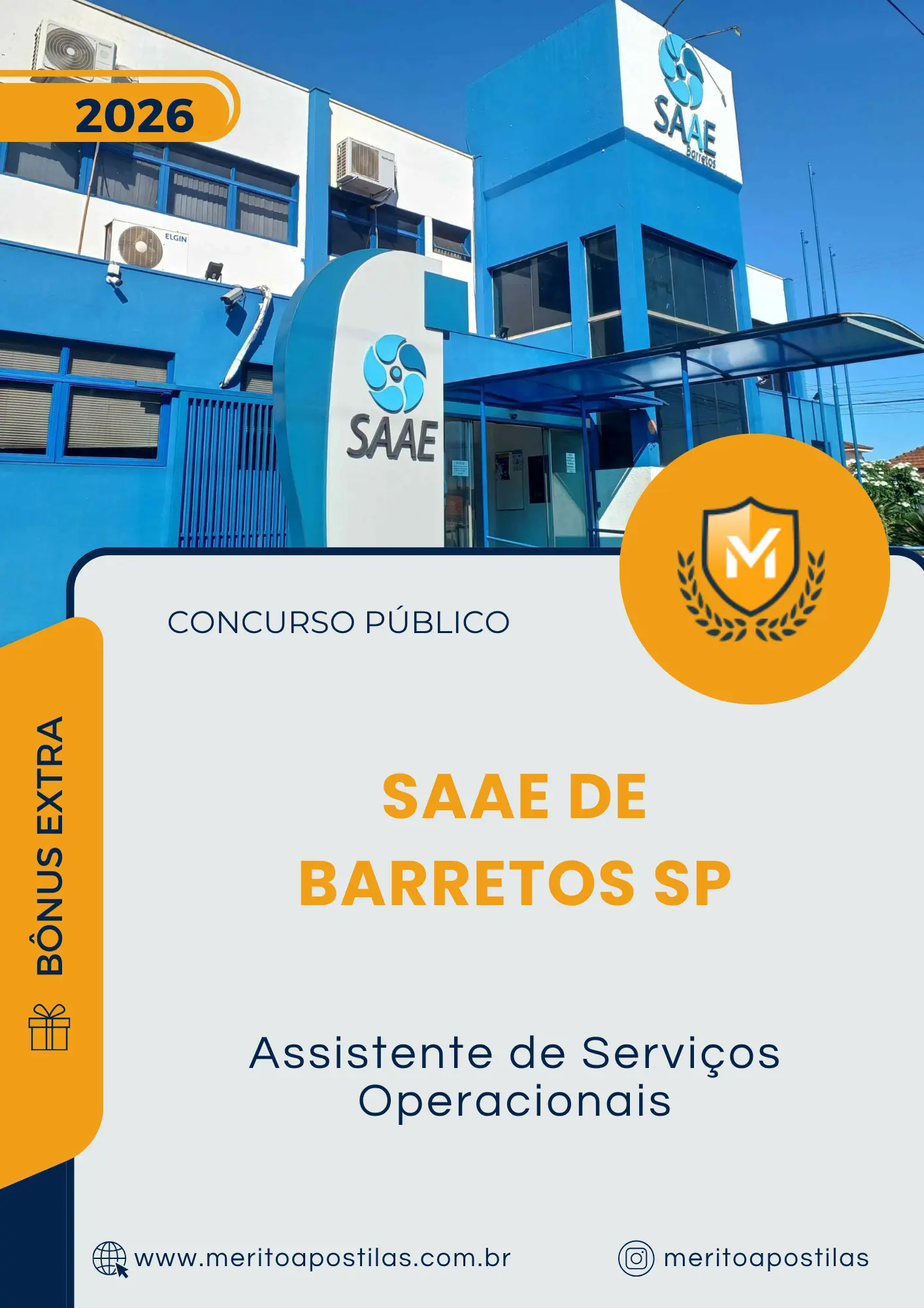 Apostila Assistente de Serviços Operacionais Concurso Público SAAE de Barretos SP 2026